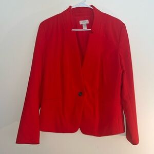 Loft Blazer, size 14, orange/red